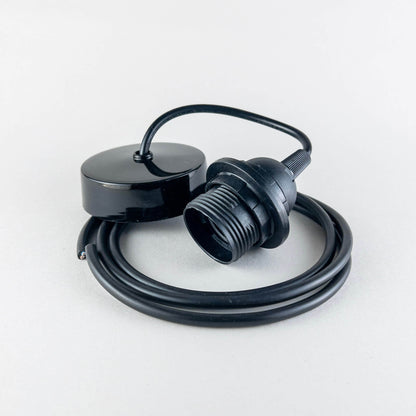 Custom Length Black Pendant Set