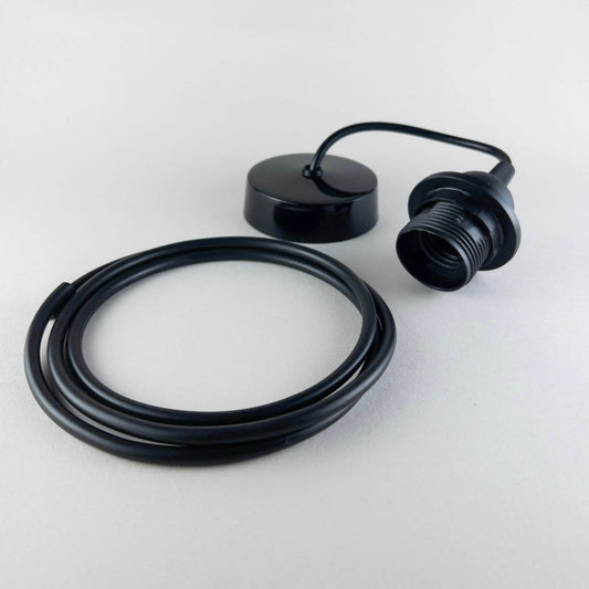 Custom Length Black Pendant Set