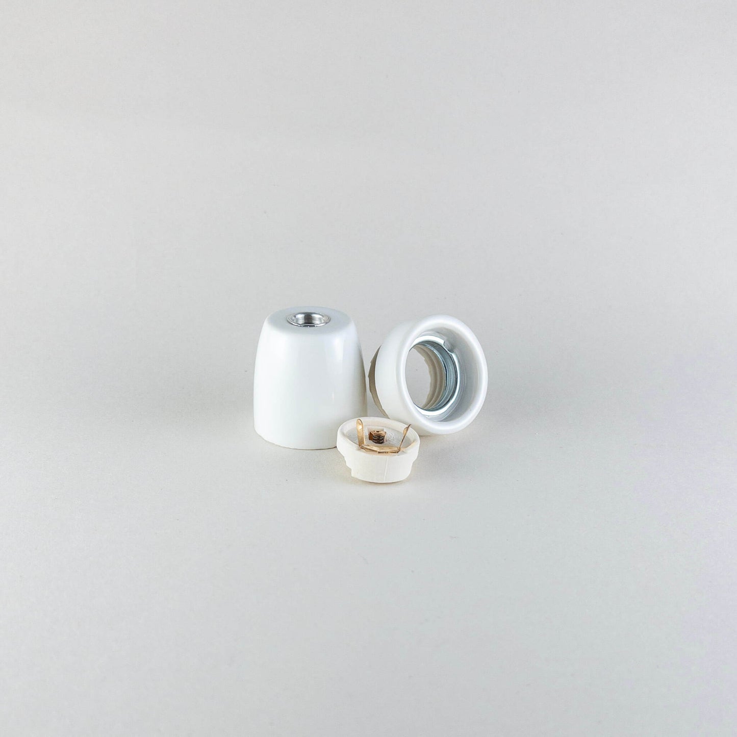 Mid-Century Porcelain Lamp Holder