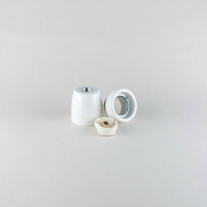 Mid-Century Porcelain Lamp Holder