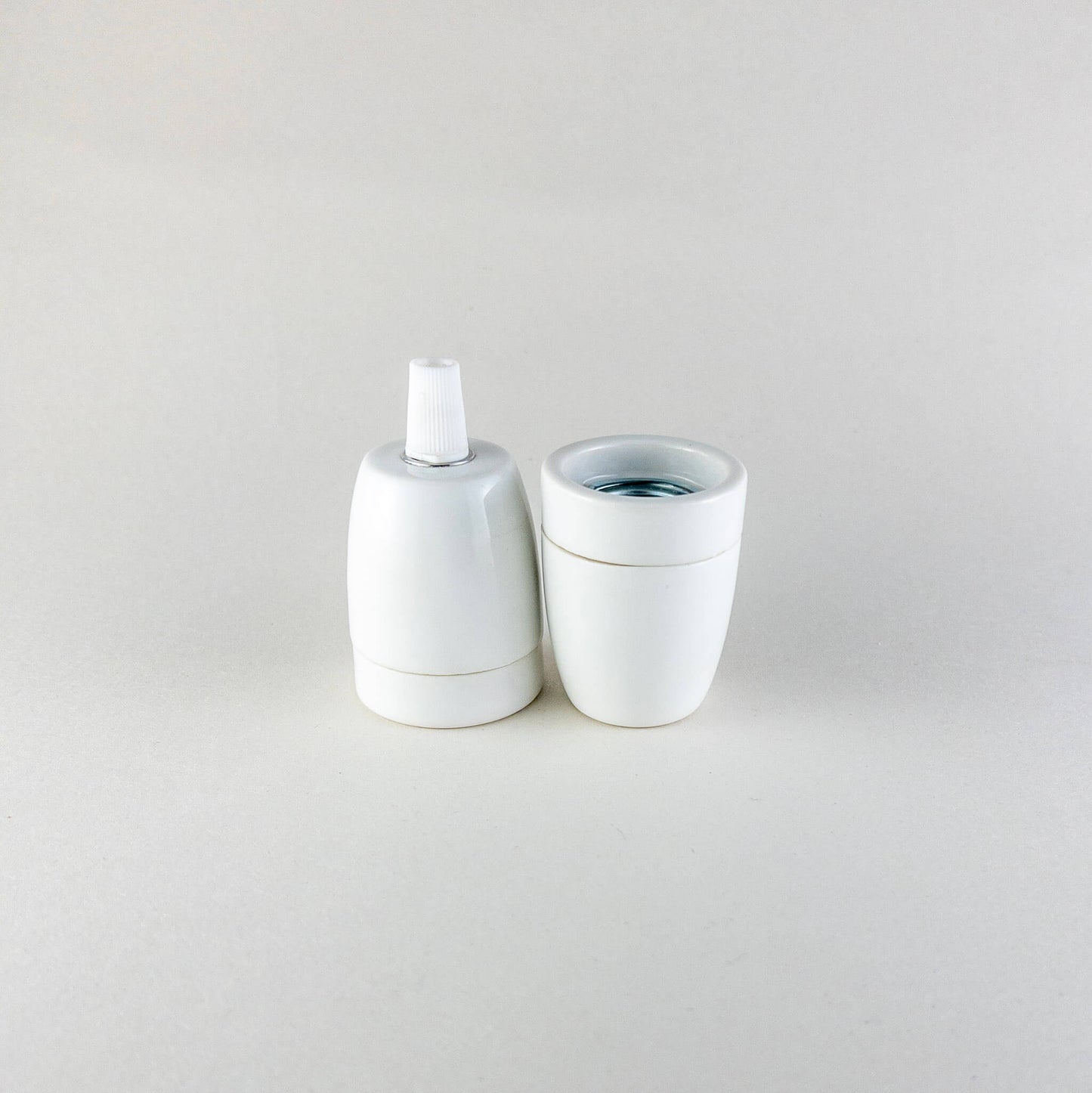 Mid-Century Porcelain Lamp Holder